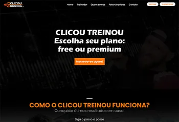 Clicou Treinou - plataforma fitness online