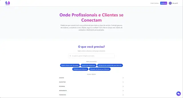 Bora i fi — marketplace de serviços