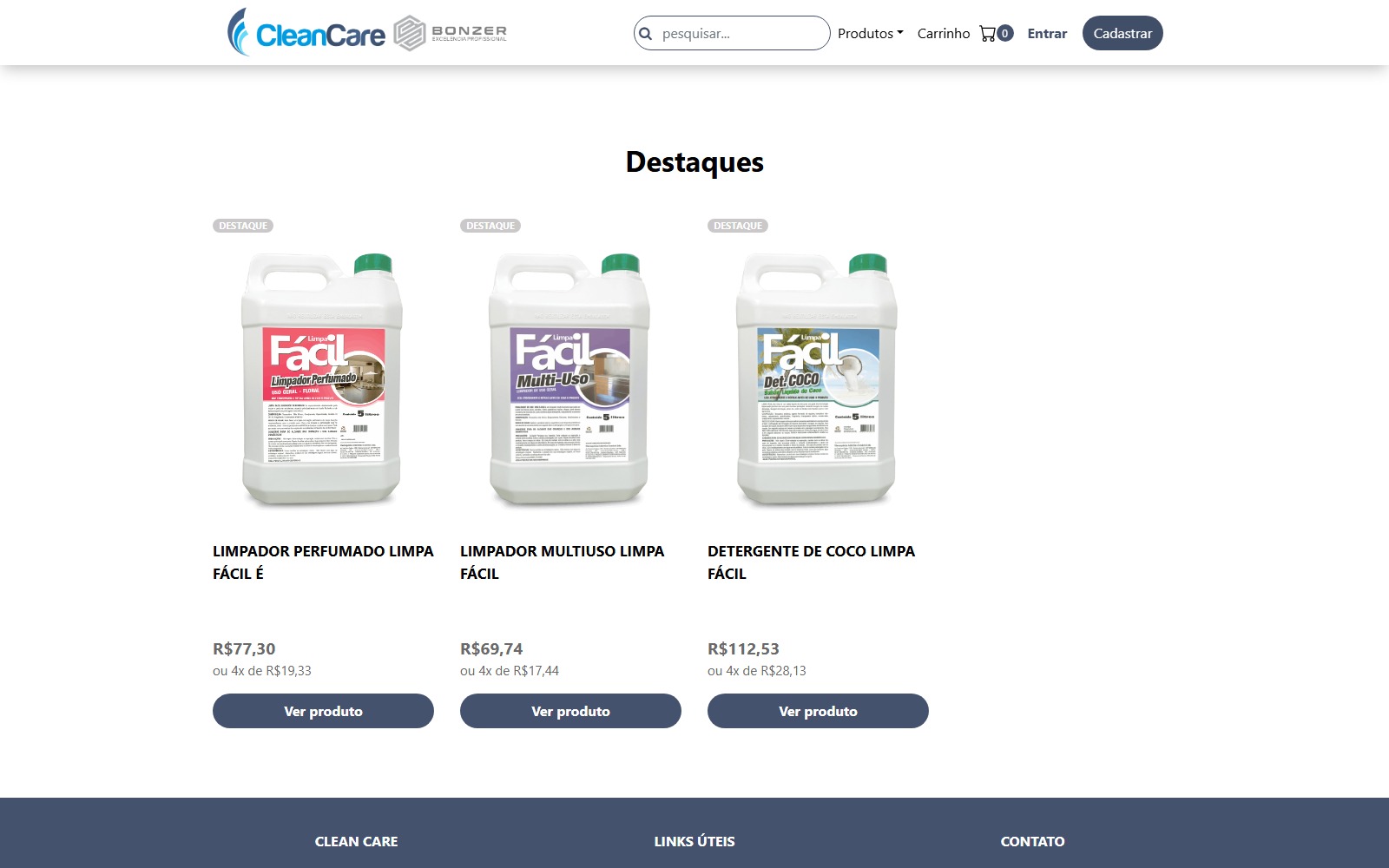 Clean Care Market — e-commerce